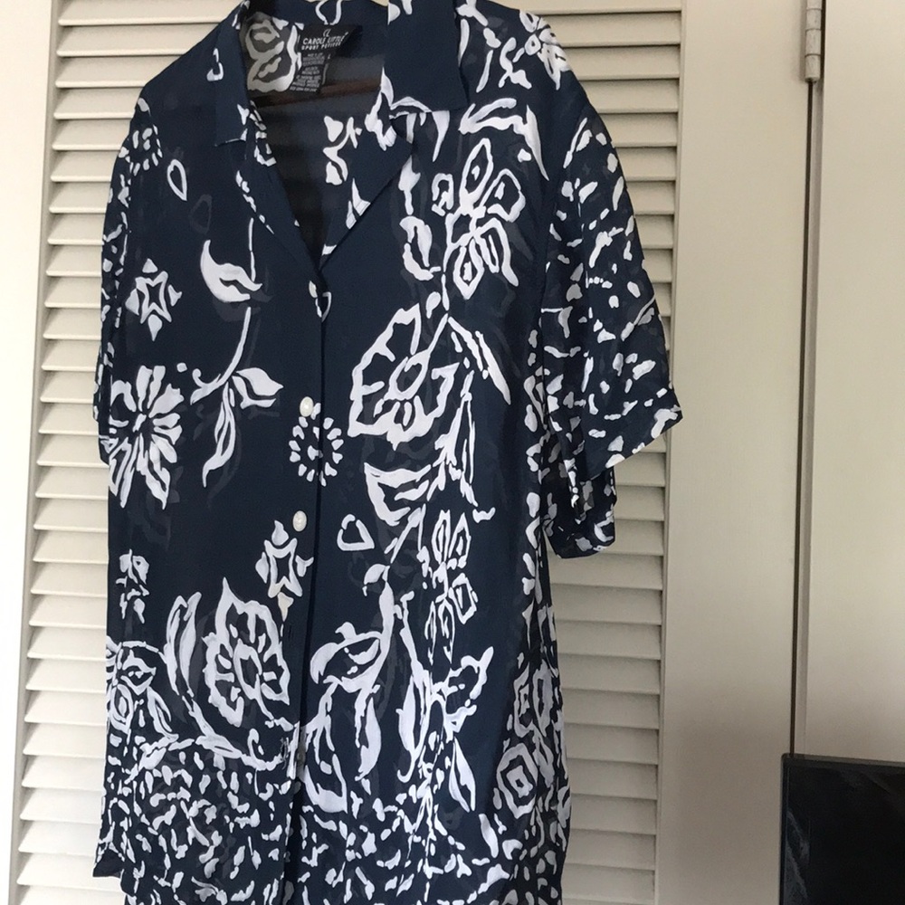 🌸🌺🌸Carol Little Sport petite blouse large🌸🌺🌸